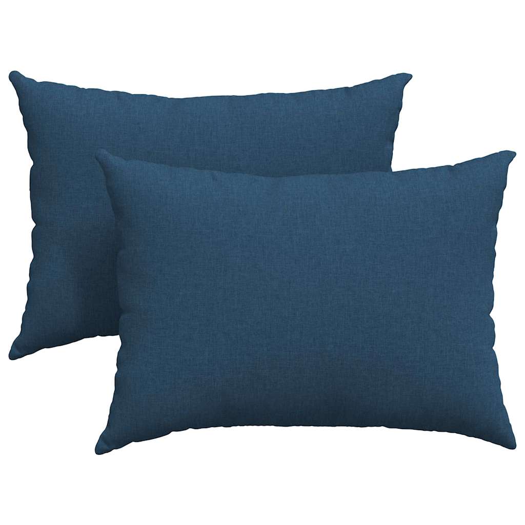 Sofa Pillows 2 pcs Blue 70 x 50 cm Fabric